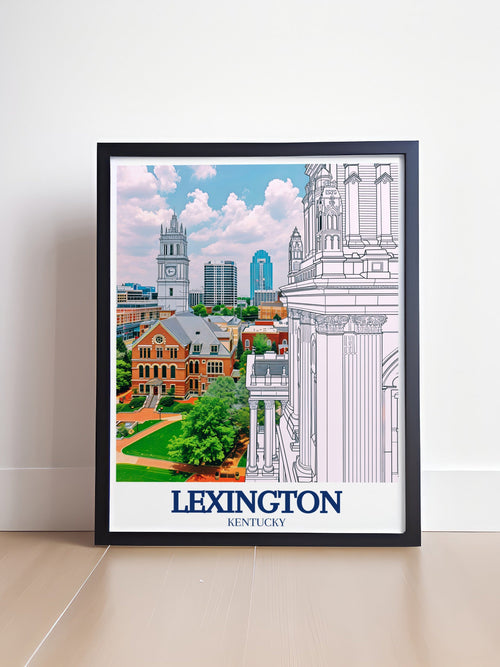 Lexington Skyline Kunstdruck – Kentucky Wanddeko