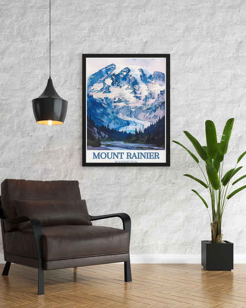 Mount Rainier Kunstdruck – Washington Wanddeko