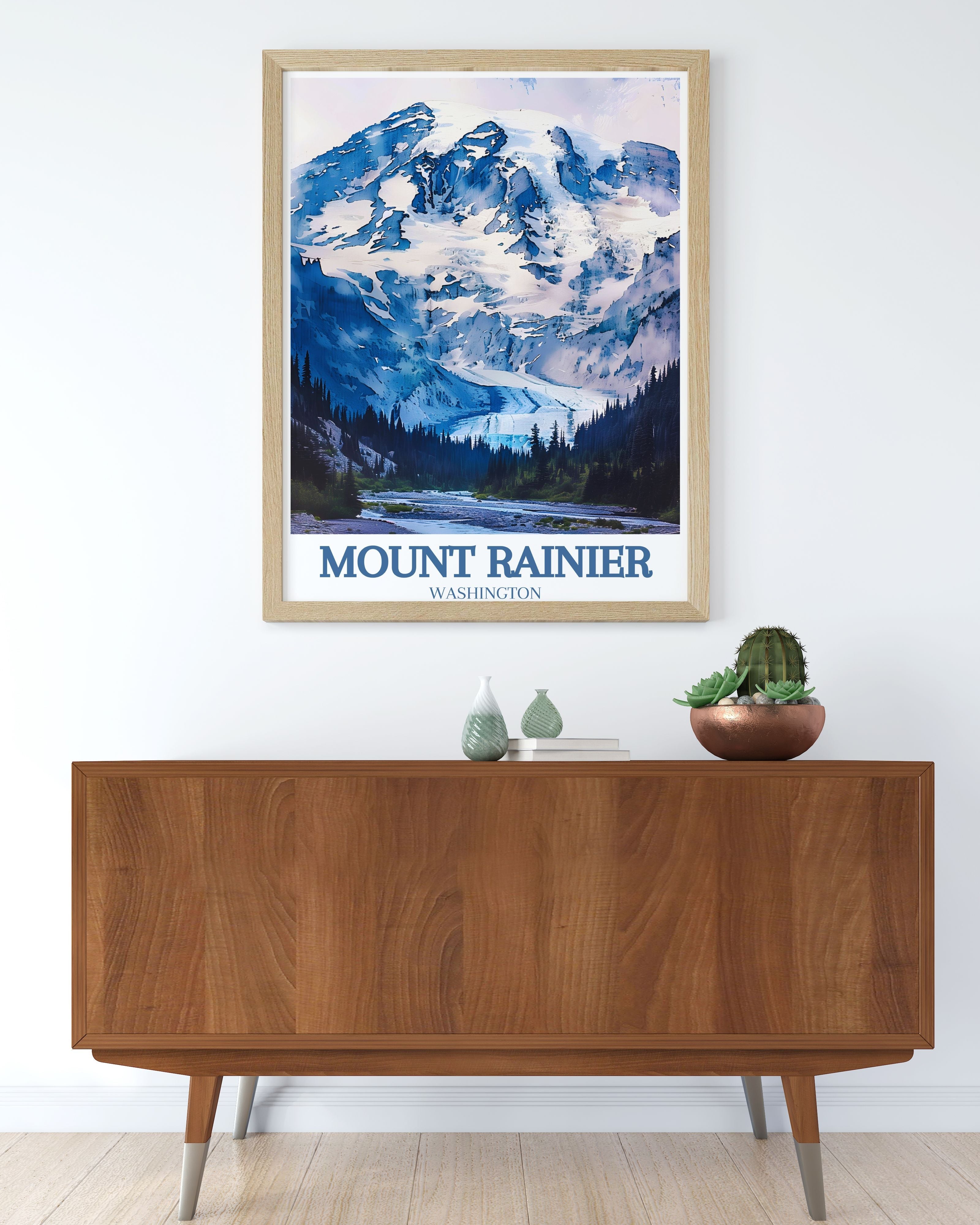 Mount Rainier Kunstdruck – Washington Wanddeko