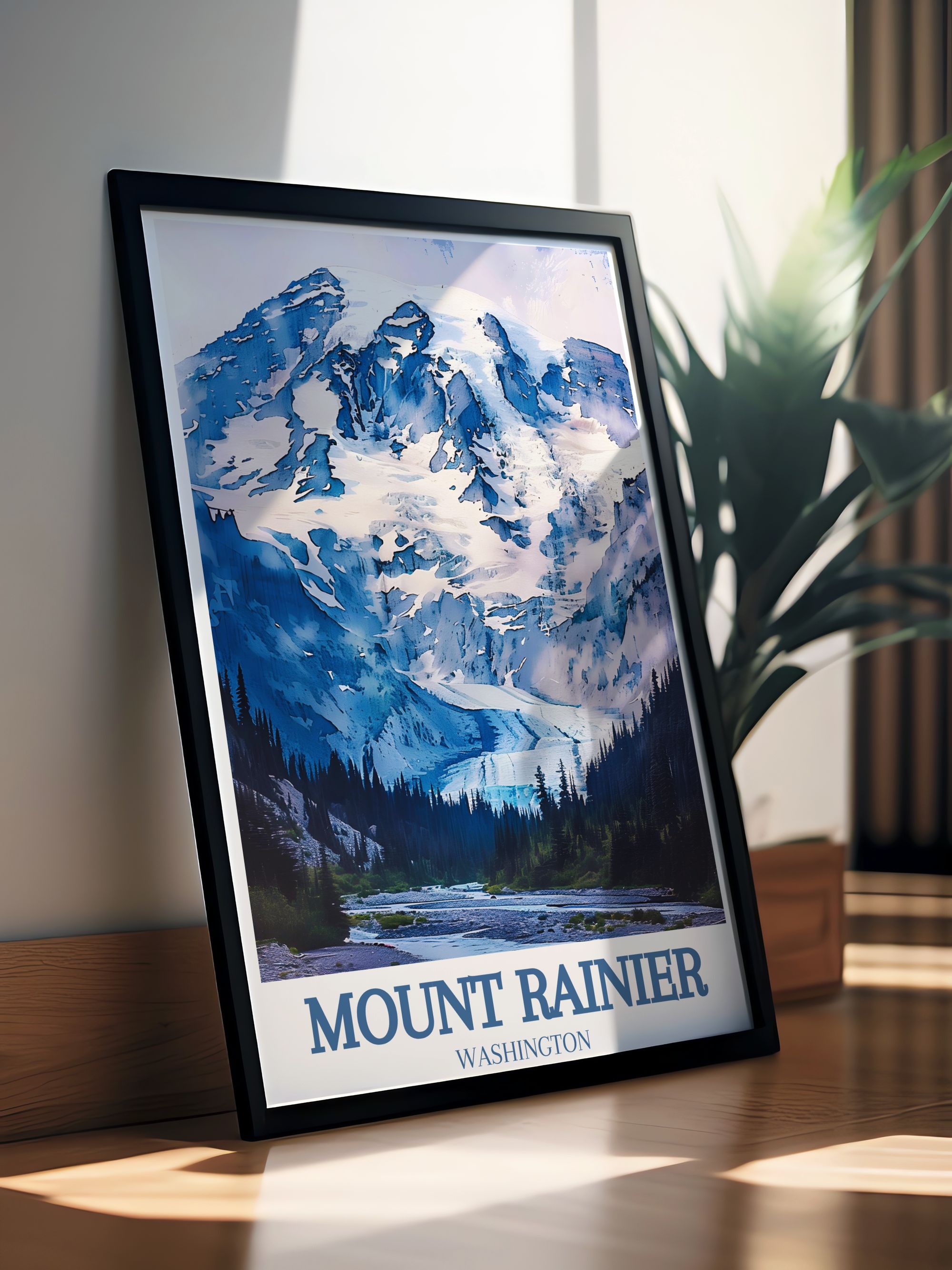 Mount Rainier Kunstdruck – Washington Wanddeko